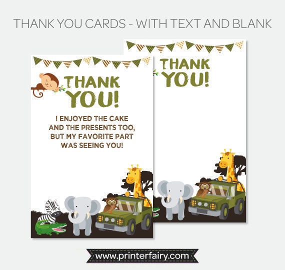 Safari Birthday Party Decorations Bundle (Digital Download)