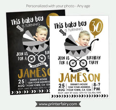 Funny Photo Adult Birthday Invitation, Any Age (Digital Invite)