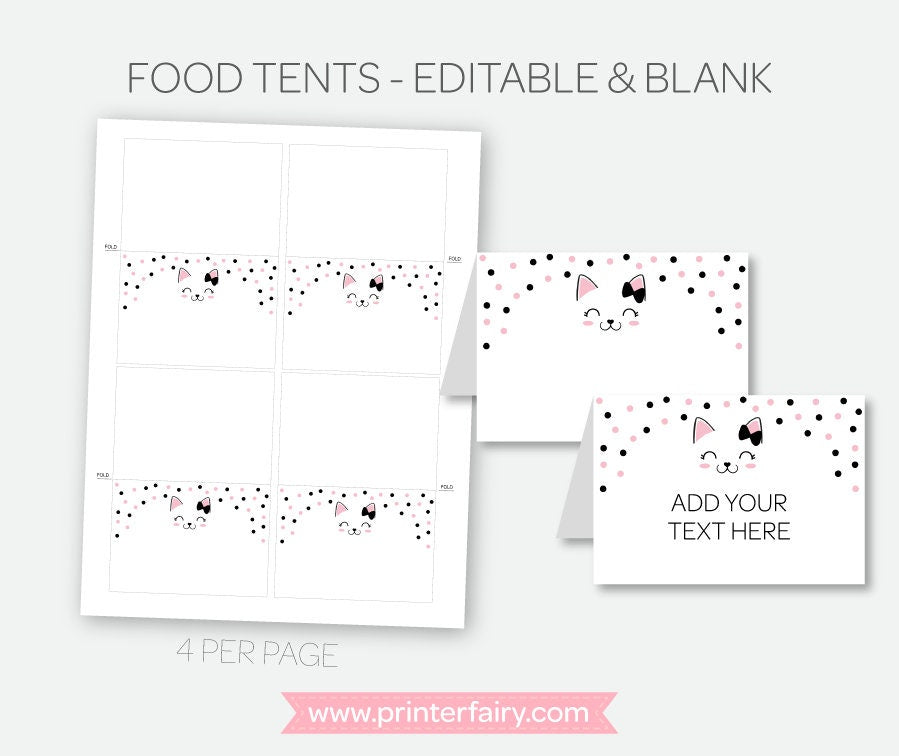 Kitty Cat Adoption Party Package, Printable Decor (Instant Download)