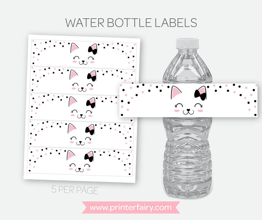 Kitty Cat Adoption Party Package, Printable Decor (Instant Download)