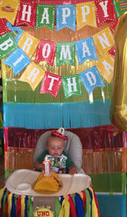Fiesta Birthday Banner, Mexican Party Decorations (Printable Banner)