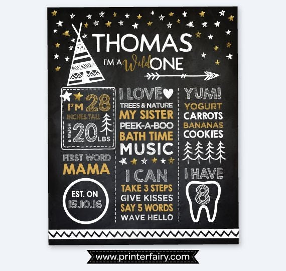 Matching Birthday Board - Milestone Board