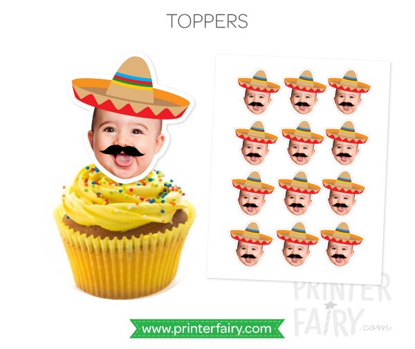 Fiesta First Birthday Party Printables, Cinco de Mayo Decorations (Digital Download)