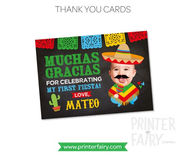 Fiesta First Birthday Party Printables, Cinco de Mayo Decorations (Digital Download)