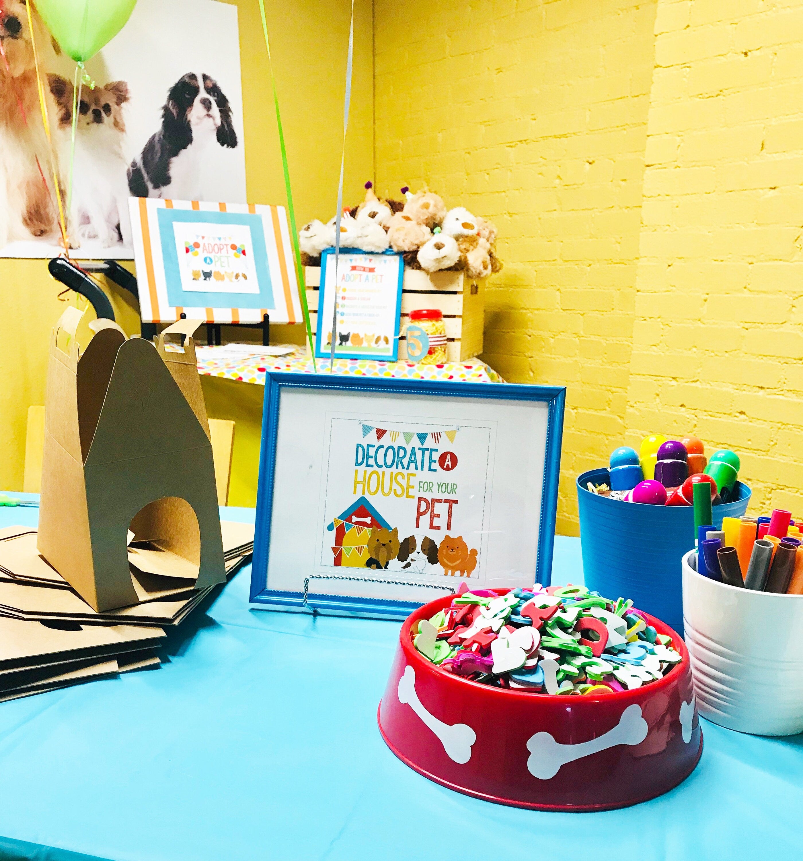 Puppy Adoption Party Printables, Pet Birthday Decor (Digital Download)