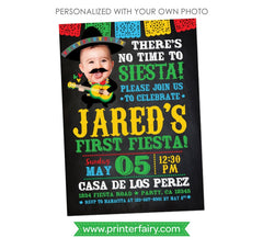 Cinco de Mayo First Fiesta Invitation with Photo (Digital Invite)