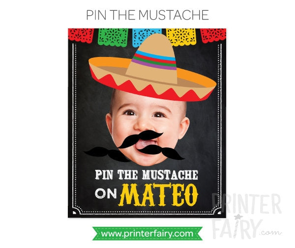 Fiesta First Birthday Party Printables, Cinco de Mayo Decorations (Digital Download)