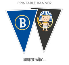 Egypt Birthday Party Printable Banner, Party Decorations, Instant Download