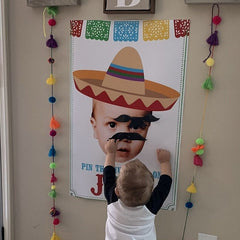 Pin The Mustache Printable Party Game, DIGITAL Personalized Design