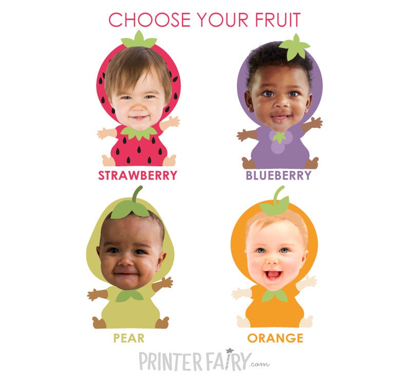 Tutti Frutti Photo Birthday Invitation, Summer Fruit Party (Digital Personalized)