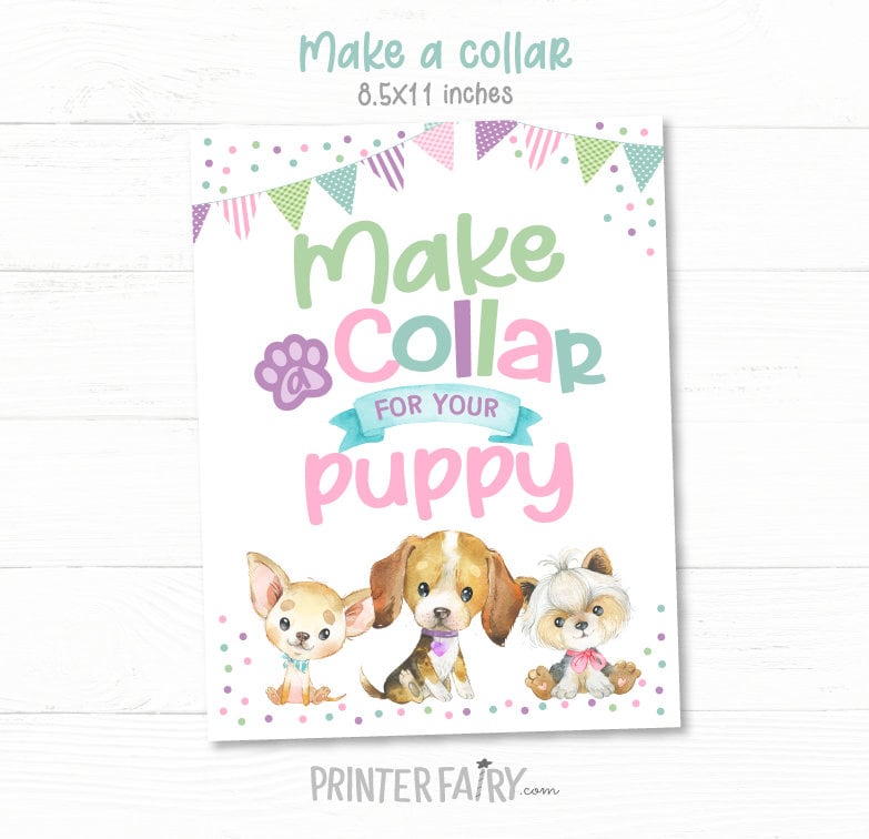Puppy Adoption Station Party Games, Dog Lover Birthday Printables (Instant Download)