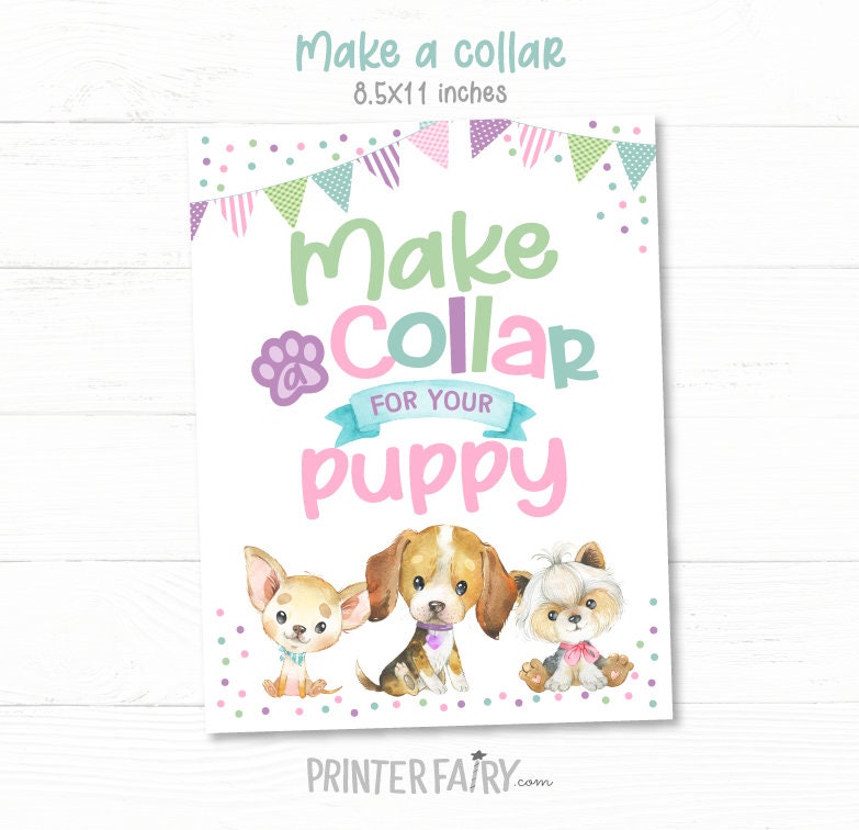 Puppy Adoption Station Party Games, Dog Lover Birthday Printables (Instant Download)