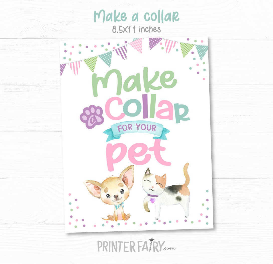 Puppy & Kitty Adoption Party Games, Pet Adoption Certificate (Digital Download)