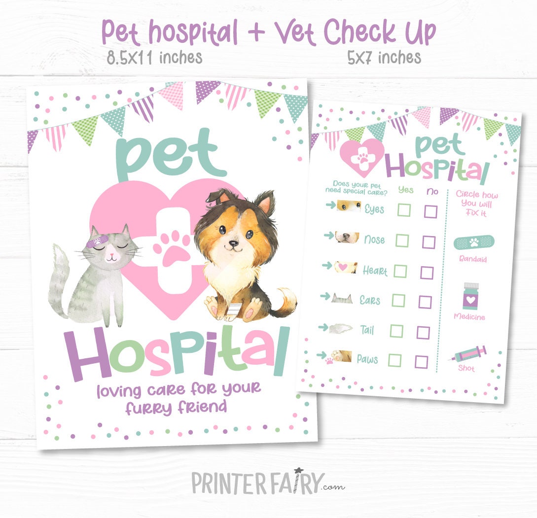 Puppy & Kitty Adoption Party Games, Pet Adoption Certificate (Digital Download)