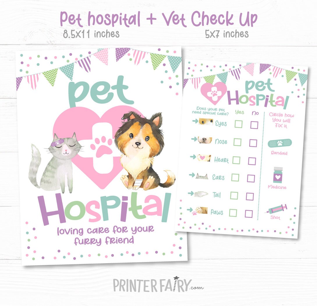 Puppy & Kitty Adoption Party Games, Pet Adoption Certificate (Digital Download)