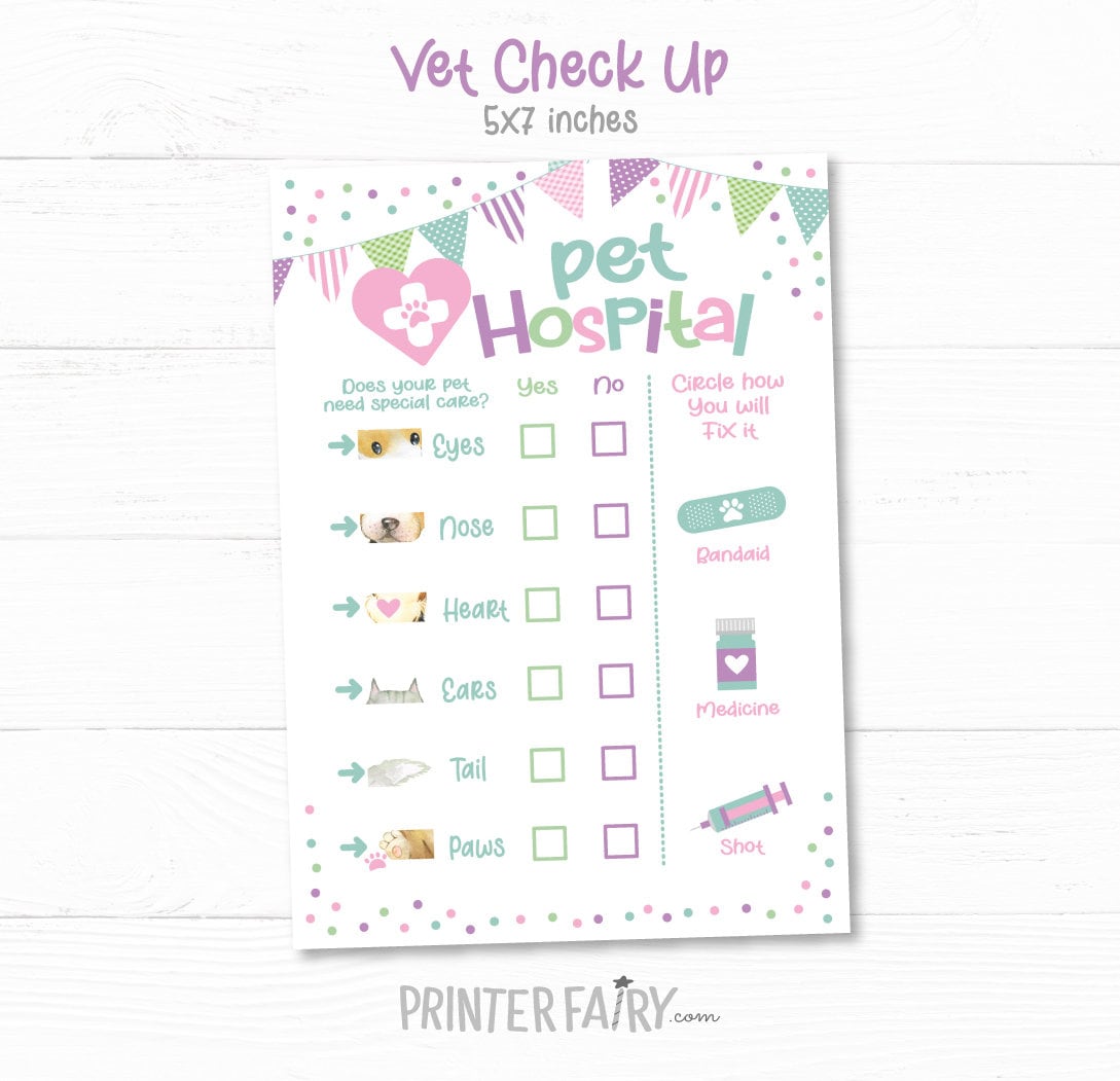 Puppy & Kitty Adoption Party Games, Pet Adoption Certificate (Digital Download)
