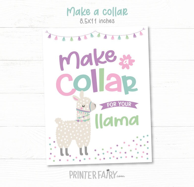 Llama Adoption Birthday Party Signs, Llama Hospital, Vet Check (Instant Download)