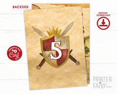 Dragon Birthday Party Theme Invitation Editable Template, Digital, Instant Download