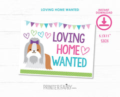 Puppy Adoption Party Printables, 3 Signs (Digital Download)