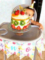 Fruit Birthday Banner, Tutti Frutti Party Decorations (Editable, Instant Download)
