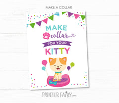Kitty Cat Adoption Party Games, Kitten Birthday (Instant Download)
