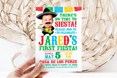 Fiesta First Birthday Invitation, Mariachi Theme (Digital Personalized Invitation)