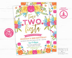 Fiesta Cinco de Mayo Birthday Invitation Editable for any age Template, Instant Download
