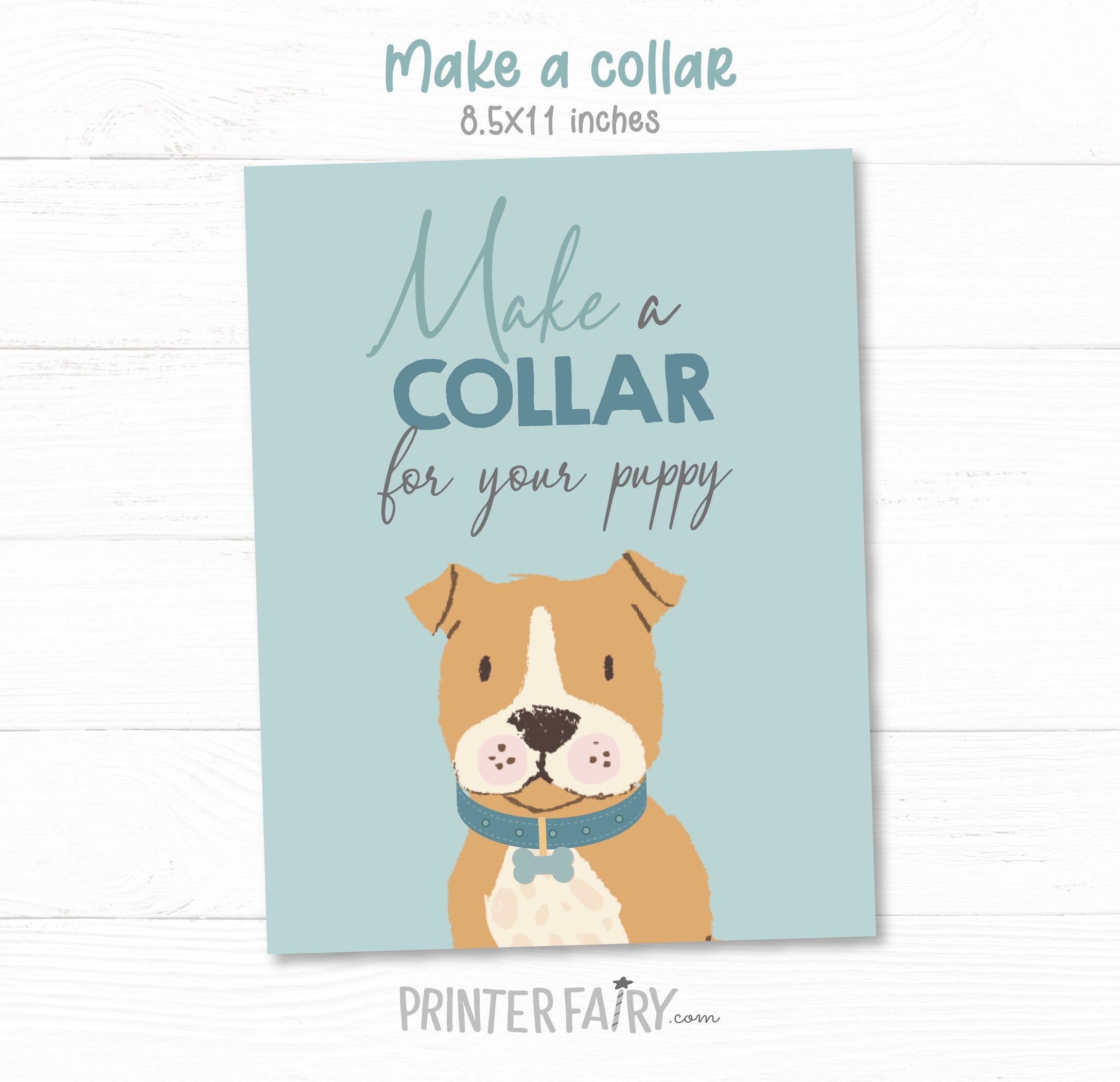 Puppy Adoption Birthday Party Games, 7 Files (Instant Download)