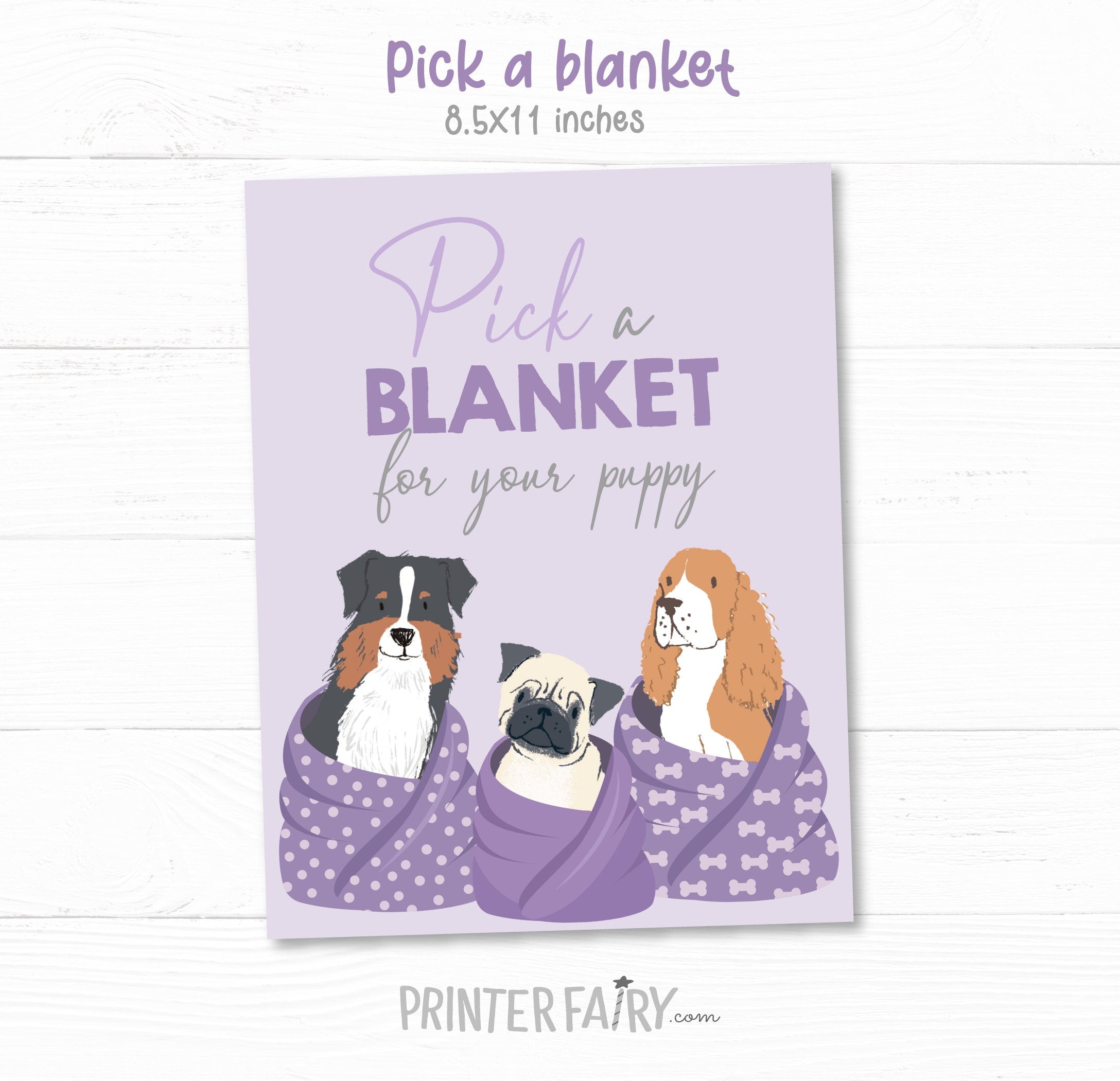 Puppy Adoption Party Games, Signs, Decor (Instant Download)