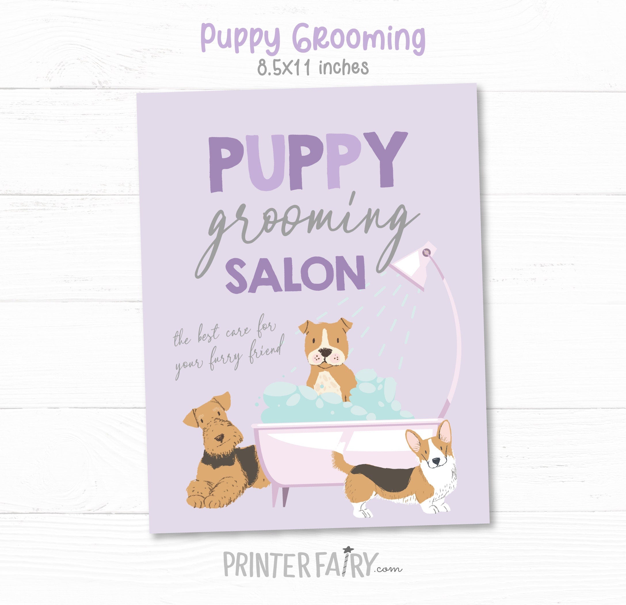 Puppy Adoption Party Games, Signs, Decor (Instant Download)