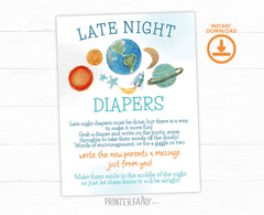 Space Baby Shower Games Pack, Outer Space Theme (Digital Download)