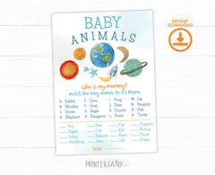 Space Baby Shower Games Pack, Outer Space Theme (Digital Download)