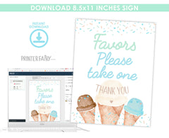 Ice Cream Baby Shower Games Bundle Editable Templates (Digital INSTANT Download)