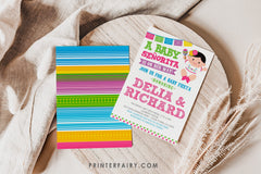 Fiesta Baby Shower Invitation, Little Señorita, Editable (Instant Download)