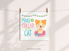 Cat Adoption Party Printables, Kitten Birthday Decor (Instant Download)