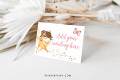 Editable Fairy Party Food Tents, Princess Birthday (Digital Download)