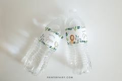 Jungle Animals Editable Water Bottle Labels, Wild One ,Safari Birthday Party Decorations