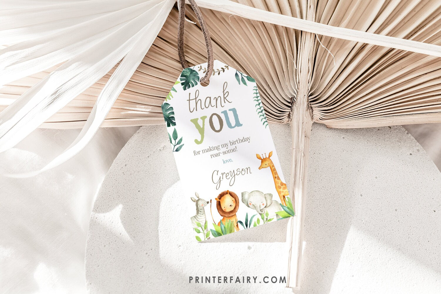Wild One Safari Birthday Bundle, Party Decorations (Instant Download)