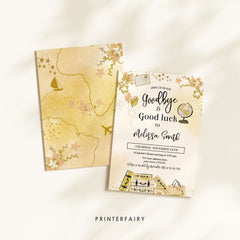 Send Off Invitation: "Good Bye and Good Luck" Retirement Party Invite, Editable in Corjl