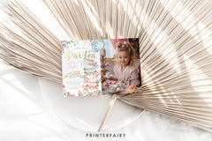Editable Alice in Wonderland Tea Party Invitation with Photo (Digital)
