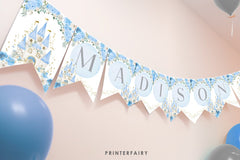 Cinderella Birthday Banner, Editable Princess Party Decor (Instant Download)