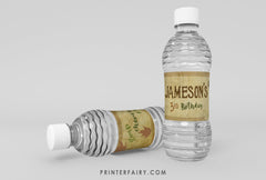 Editable Dinosaur Birthday Water Bottle Label (Digital Download)