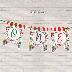 Italian 1st Birthday Banner, Pizza, Spaghetti, Editable Printable (Digital Download)