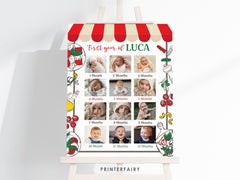 Italian First Birthday Photo Board, Printable Sign (Digital Download)