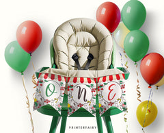 Italian 1st Birthday Banner, Pizza, Spaghetti, Editable Printable (Digital Download)