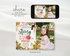 Tropical Birds Birthday Invitation, Luau Party, Photo, Editable (Digital Download)