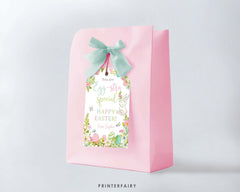 Editable Easter Gift Tag Template (Instant Download)