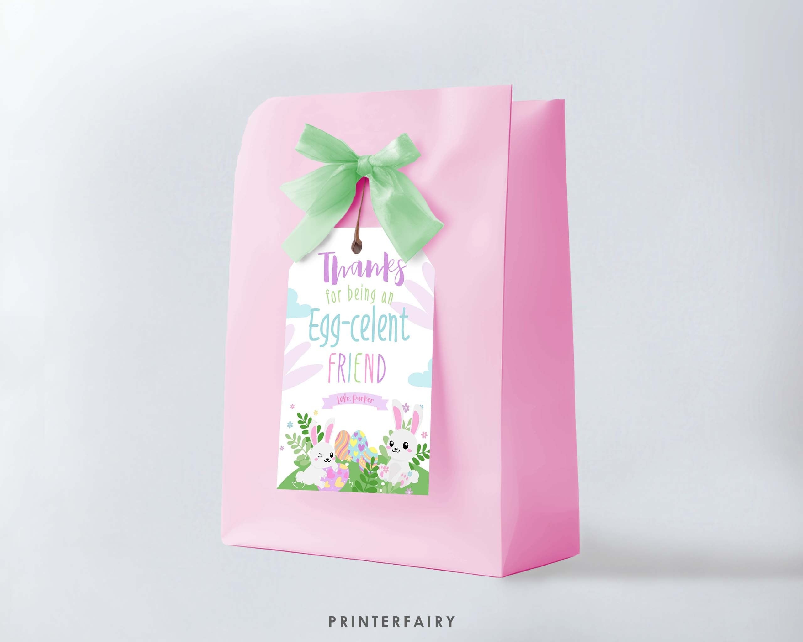 Eggcellent Easter Gift Tags, Editable Printable (Instant Download)