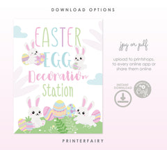 Easter Egg Decoration Party Printable Bundle (Instant Download)