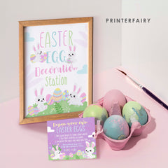 Easter Egg Decoration Party Printable Bundle (Instant Download)